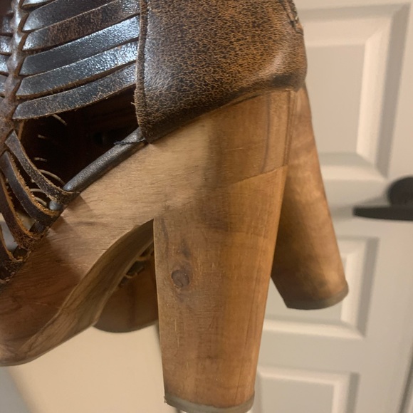 Brown Leather Booties - Picture 2 of 9